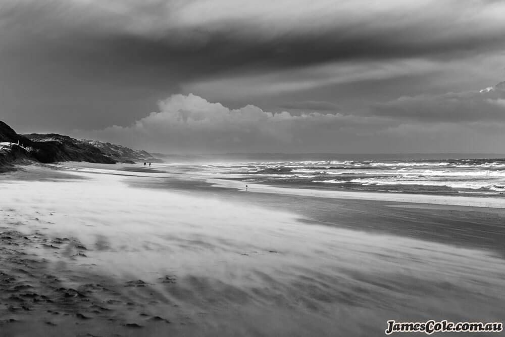 Venus Beach - Black & White landscape photography by James Cole