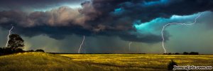 Plains of Thunder - Storm Photography by James Cole